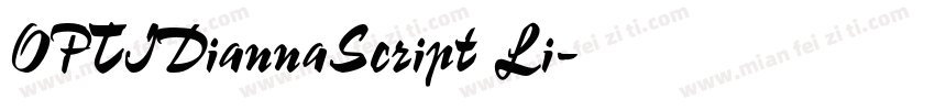 OPTIDiannaScript Li字体转换